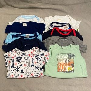 10 pack baby boy 3-6 Month onesies